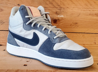 Nike Court Borough Premium Mid Trainers UK6/US8.5/EU40 844907-005 Pure Platinum