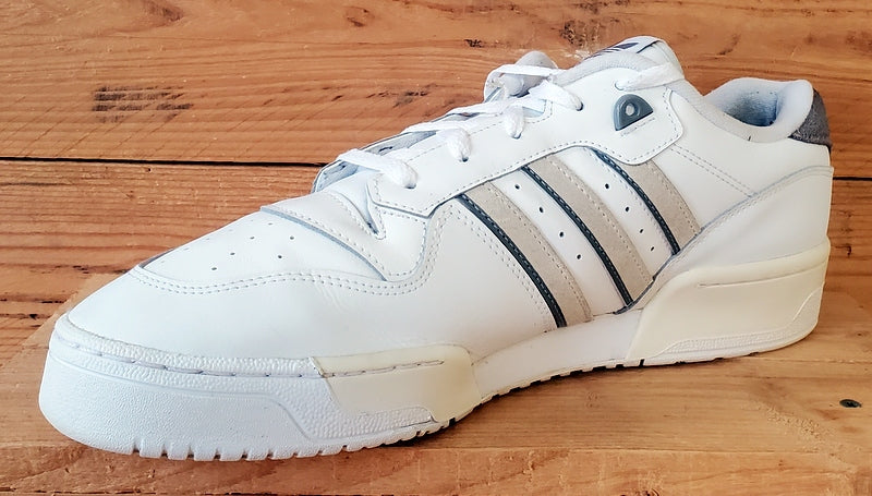 Adidas Rivalry Low Leather Trainers UK12/US12.5/EU47 IE4747 Off White/Grey