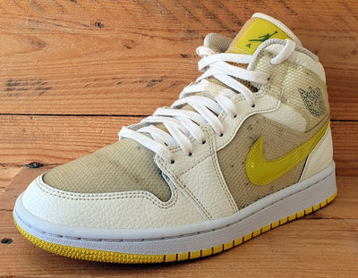 Nike Air Jordan 1 Mid SE Trainers UK6.5/US9/EU40.5 DB2822-107 Volt Yellow