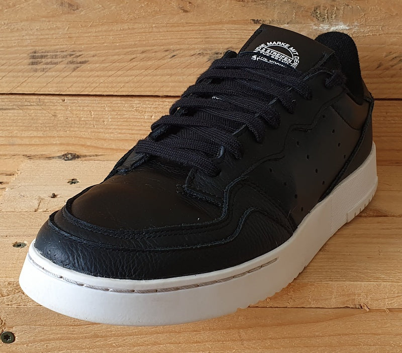 Adidas Supercourt Low Leather Trainers UK9/US9.5/EU43 EE6038 Black/Cloud White