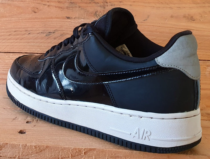 Nike Air Force 1 07 Low Leather Trainers UK6/US8.5/EU40 AH6827-001 Black/Silver