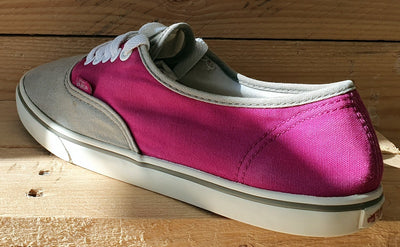 Vans Off The Wall Low Canvas Trainers UK5/US7.5/EU38 T375 Pink/Grey/White