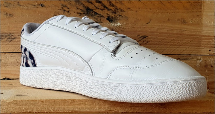 Puma Ralph Sampson Leather Trainers UK12 US13 EU47 375229 01 White Animal Print VintageTrainers