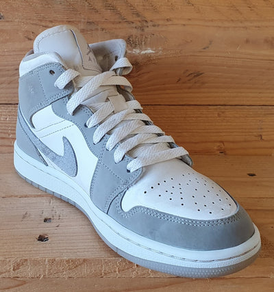 Nike Air Jordan 1 Mid Trainers UK5/US7.5/EU38.5 BQ6472-105 Wolf Grey/Aluminum