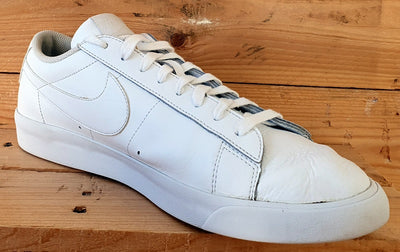 Nike Blazer Low LE Leather Trainers UK10/US11/EU45 AQ3597-100 Triple White