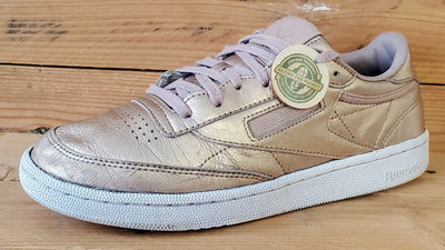 Reebok Club C 85 Low Leather Trainers UK6/US8.5/EU39 BS7899 Melted Metal