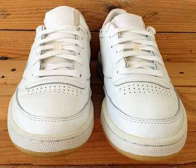 Reebok Club C 85 Low Leather Trainers UK5/US7.5/EU38 AR1407 Triple White