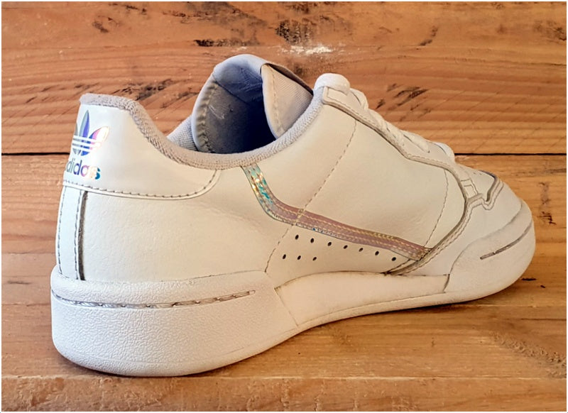 Adidas Continental 80 Low Leather Trainers UK4.5/US5/EU37 EE6471 Triple White