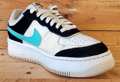 Nike Air Force 1 Shadow Leather Trainers UK6/US8.5/EU40 CZ7929-100 White/Black