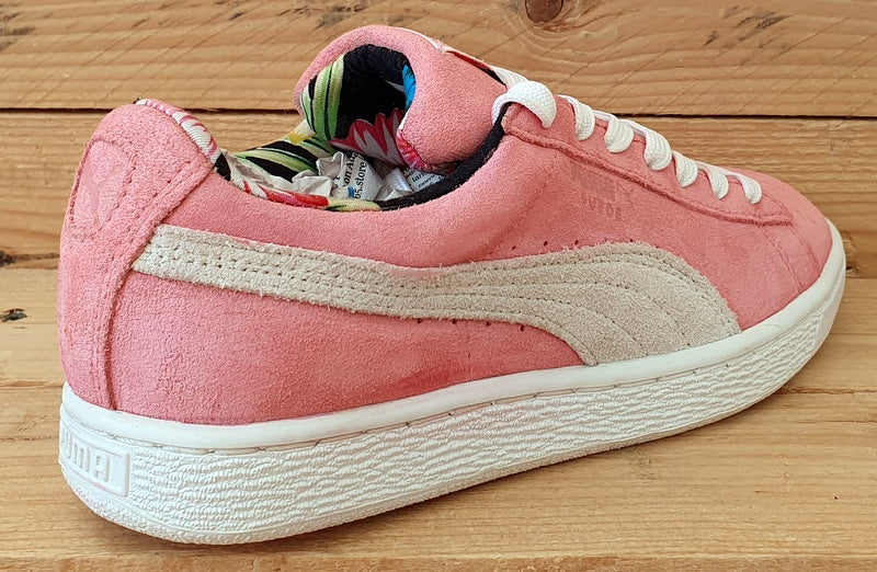 Puma Suede Classic Low Trainers 357626 04 Pink Floral/White UK4/US6.5/EU37