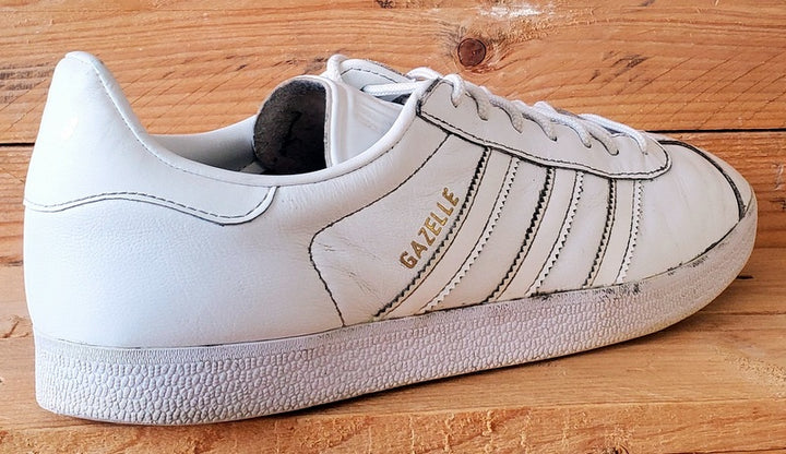 Adidas Gazelle Low Leather Trainers UK10/US10.5/EU44.5 BB5498 White –  VintageTrainers