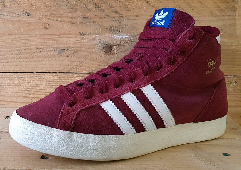 Adidas Originals Basket Profi Mid Suede Trainers UK6/US6.5/EU39 Q23332 Red