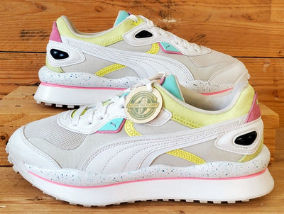 Puma Rider Low Textile/Leather Trainers UK5.5/US6.5C/EU38.5 382539-01 White