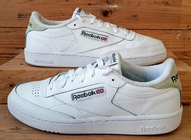 Reebok Club C 85 Low Leather Trainers UK6/US8.5/EU39 100033088 White/Green