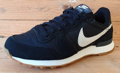 Nike Internationalist Low Textile/Suede Trainers UK4.5/US7/EU38 828407-021 Black