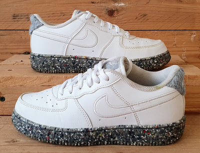 Nike Air Force 1 Recycled Trainers DB4597-100 White/Multi/Grey UK2/US2.5Y/EU34