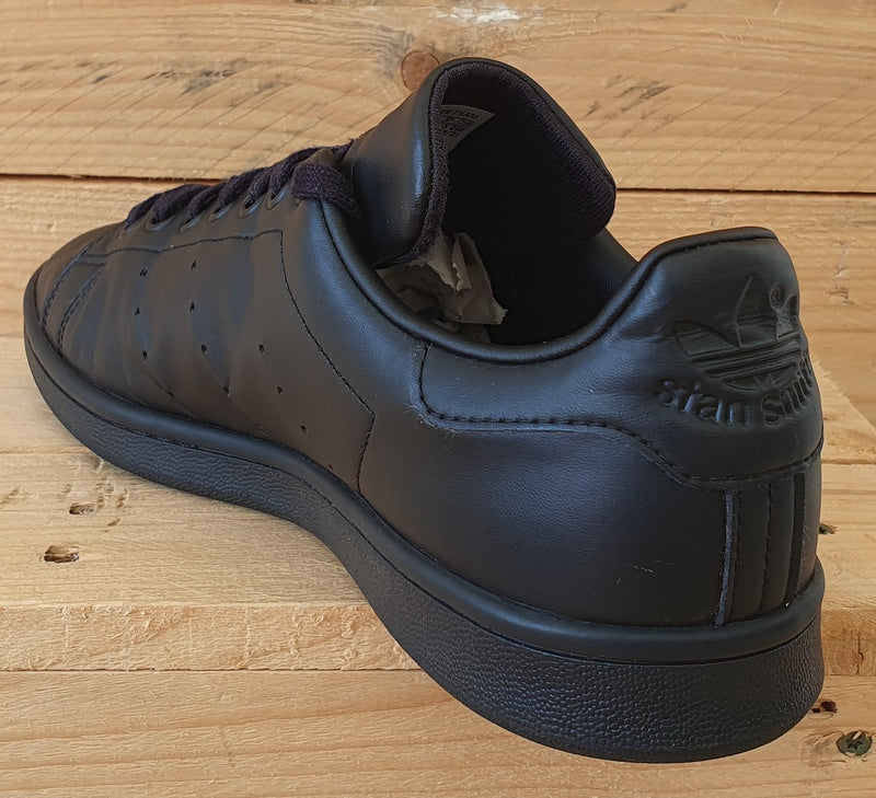 Adidas Stan Smith Low Leather Trainers UK8/US8.5/EU42 FX5499 Triple Black