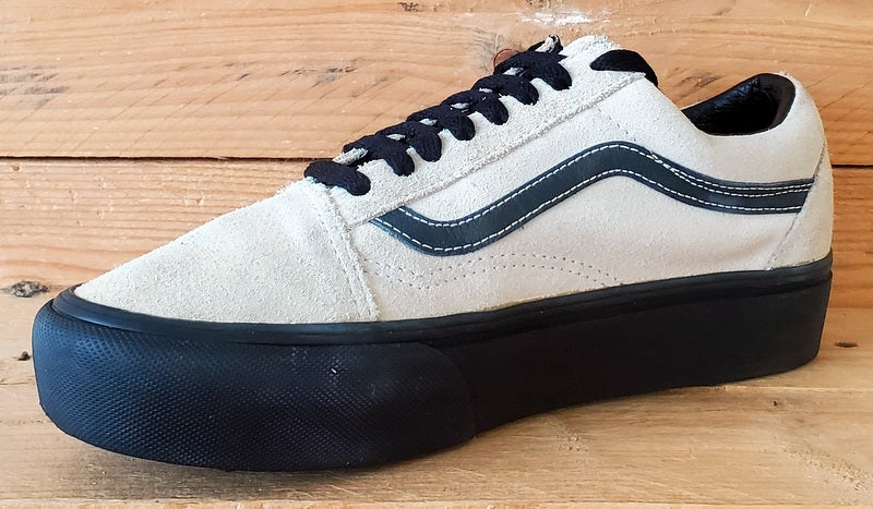 Vans Off The Wall Platform Low Suede Trainers UK6/US8.5/EU39 721454 Grey/Black