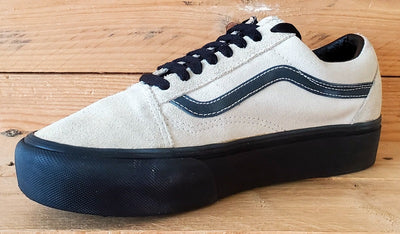 Vans Off The Wall Platform Low Suede Trainers UK6/US8.5/EU39 721454 Grey/Black