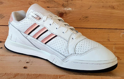 Adidas A.R Low Leather Trainers UK8/US8.5/EU42 EE5398 Cloud White Glow Pink