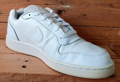 Nike Ebernon Low Leather Trainers AQ1779-100 Triple White UK8/US10.5/EU42.5