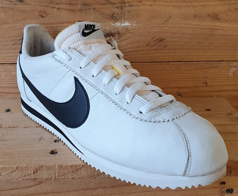 Nike Cortez Premium Low Leather Trainers UK10.5/US11.5/EU45.5 807480-101 White