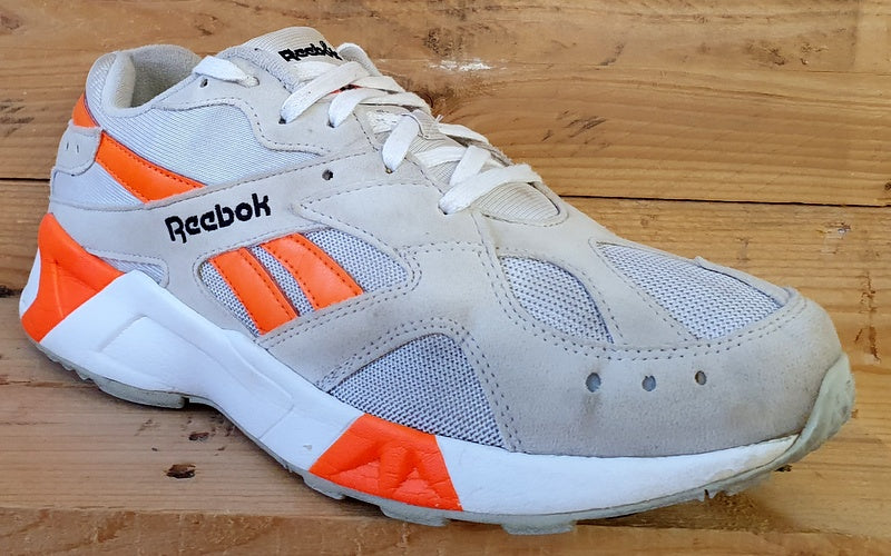 Reebok Aztrek Low Textile/Suede Trainers UK10/US11/EU44.5 CN7472 Solar Orange