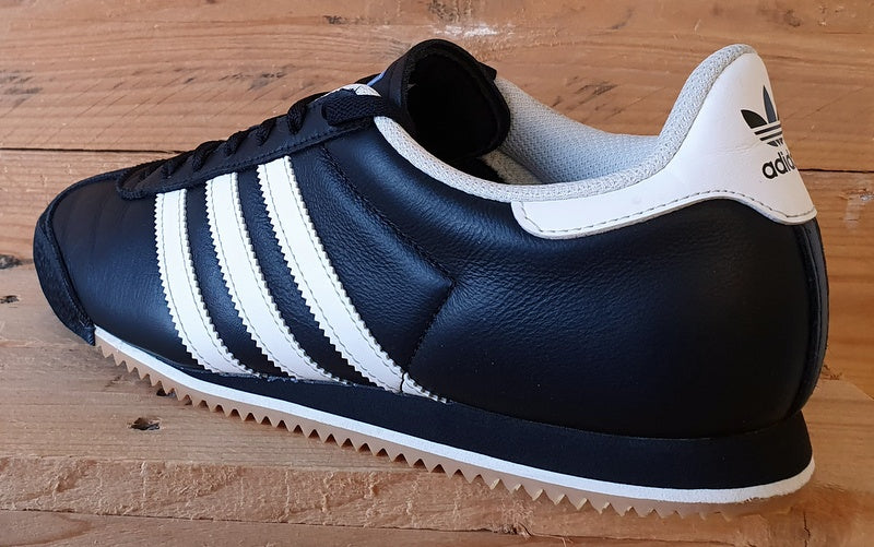 Adidas K74 Kick Low Leather/Suede Trainers UK9/US9.5/EU43 IG8951 Black/White