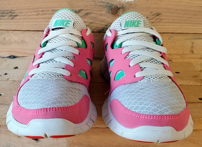 Nike Free Run 2 Nylon Trainers 477701-613 White/Pink/Green UK4/US4.5y/EU36.5