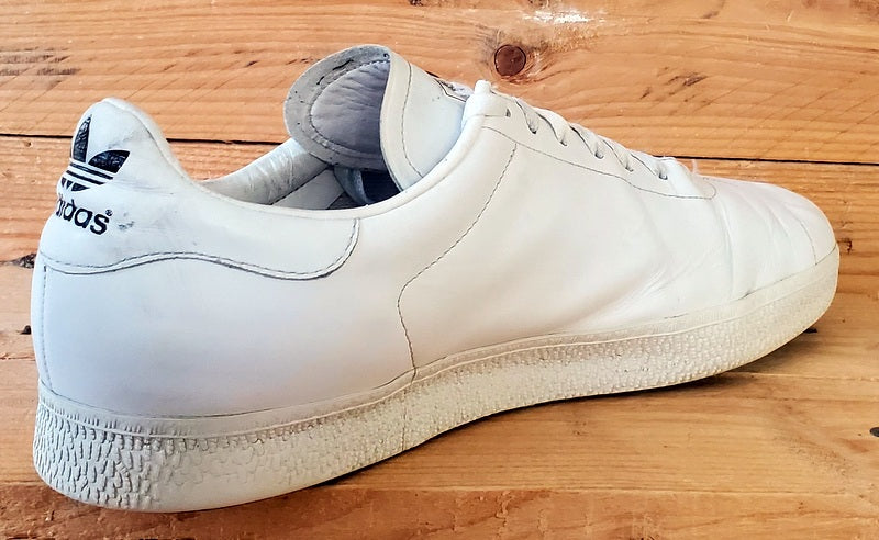 Adidas Gazelle Low Leather Trainers UK10/US10.5/Eu44.5 018113 Triple White