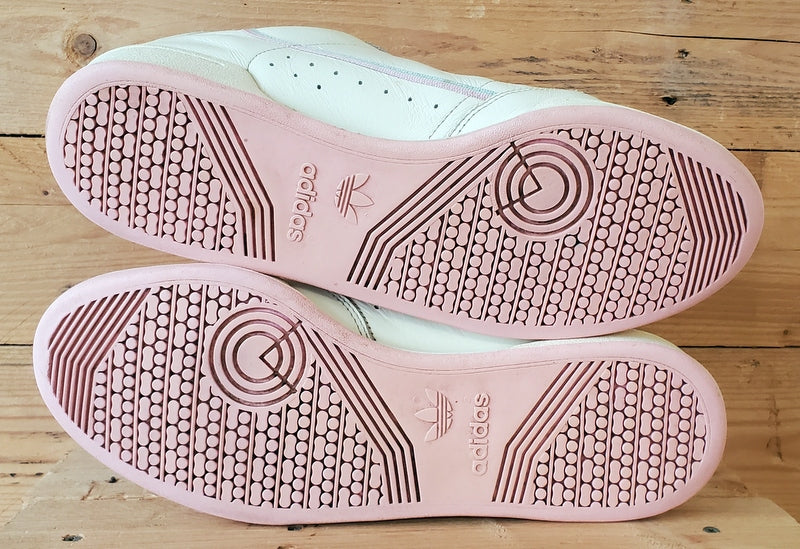 Adidas Continental 80 Low Leather Trainers UK11/US11.5/EU46 BD7645 Cream/Pink