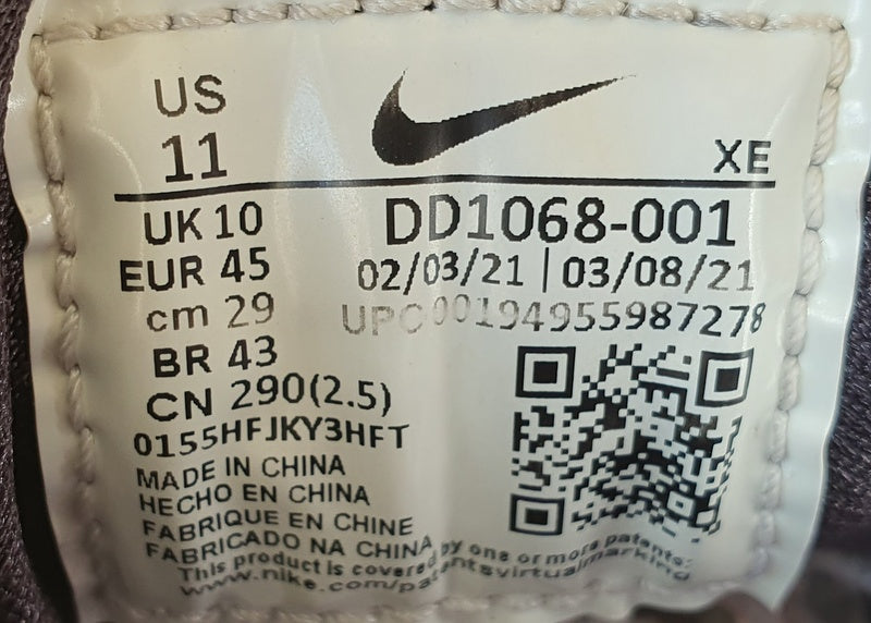 Nike Air Huarache Orca Leather Trainers UK10/US11/EU45 DD1068-001 Black/White