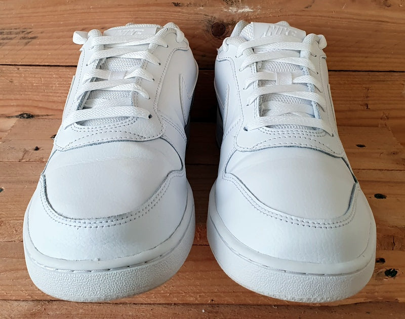 Nike Ebernon Low Leather Trainers UK7.5/US8.5/EU42 AQ1775-100 Triple White