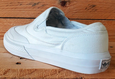 Adidas Nizza Slip Low Canvas Trainers UK5.5/US6/EU38.5 S23725 Triple White