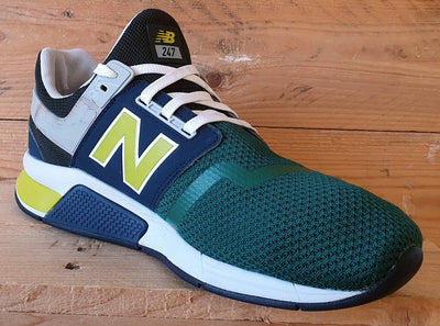 New Balance 247 Low Textile Trainers UK9/US9.5/EU43 MS247NMB Green/Navy