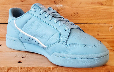 Adidas Continental 80 Low Leather Trainers UK9/US9.5/EU43 EE4145 Ash Blue/Grey