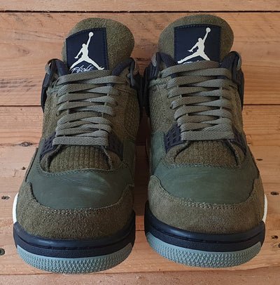 Nike Air Jordan 4 Craft Mid Suede Trainers UK9.5/US10.5/EU44.5 FB9927-200 Olive