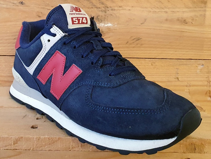 New Balance Classics 574 Low Suede Trainers UK10/US10.5/EU44.5 ML574PN2 Navy