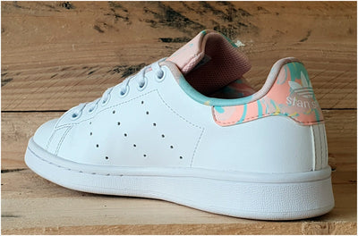 Adidas Stan Smith Low Leather Trainers UK4/US4.5/EU36 GZ9915 White/Pink/Marble