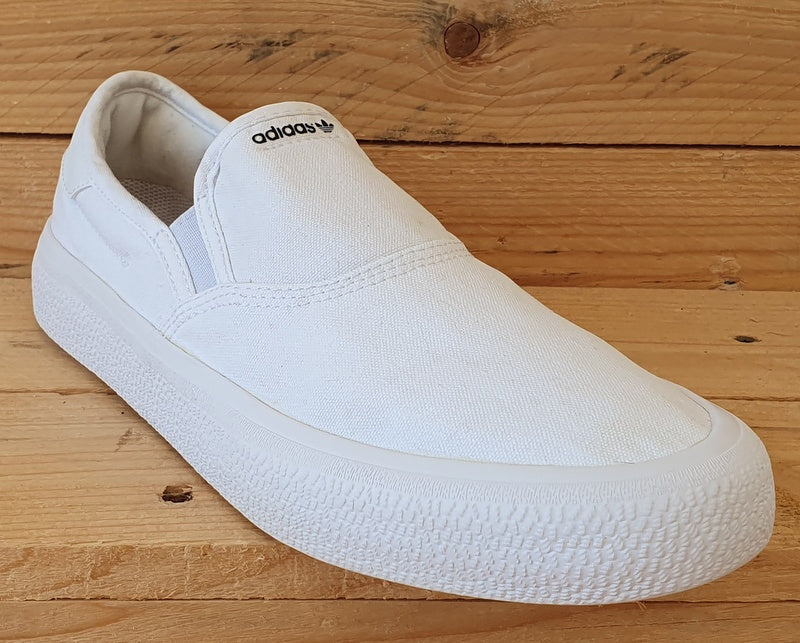 Adidas 3mc Slip-On Low Canvas Trainers UK7.5/US8/EU41 EG2638 Cloud White