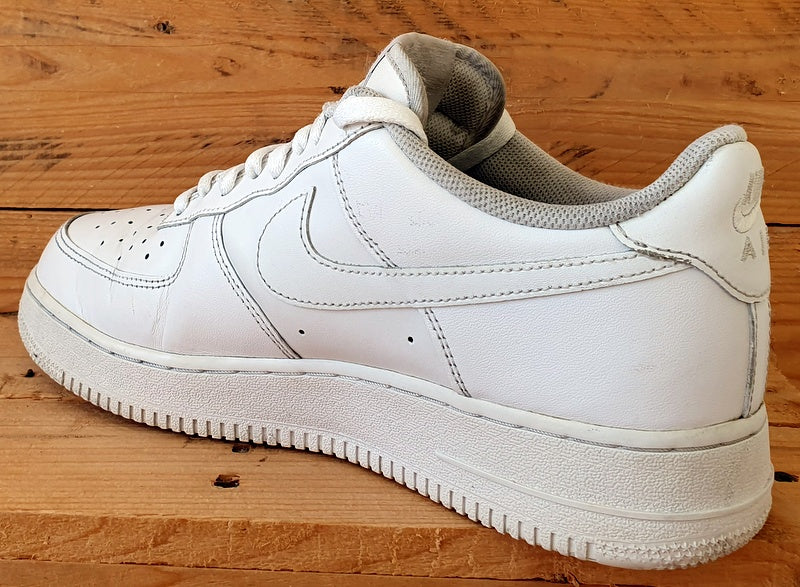 Nike Air Force 1 Low Leather Trainers UK9.5/US10.5/E44.5 CW2288-111 Triple White