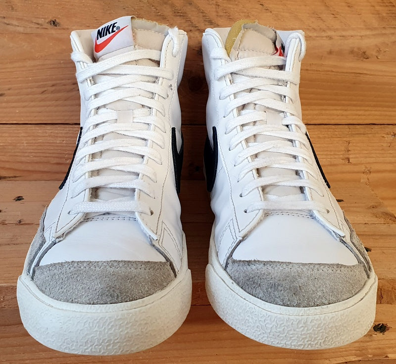 Nike Blazer Mid 77 Leather Trainers UK7/US9.5/EU41 CZ1055-100 White/Black