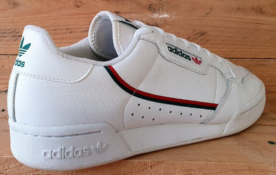 Adidas Continental 80 Leather Trainers UK11/US11.5/EU46 EG4592 White/Green/Red