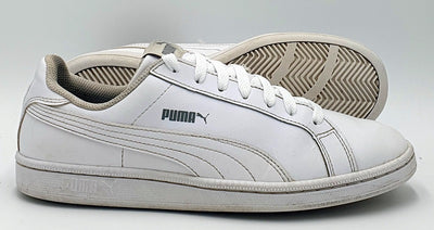 Puma Smash Low Leather Trainers 356722-02 Triple White UK6.5/US7.5/EU40