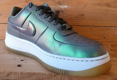 Nike Air Force 1 Upstep Low Trainers UK6/US8.5/EU40 AA3964-001 Shine Green