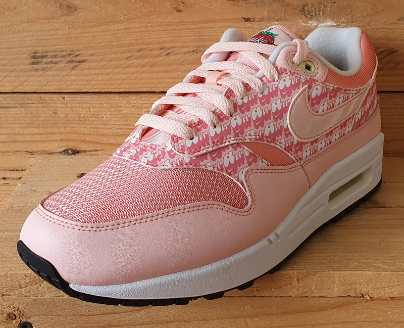 Nike Air Max 1 Strawberry Lemonade Trainers UK9/US10/EU44 CJ0609-600 Pink