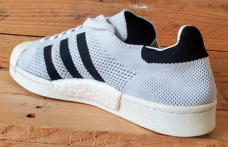 Adidas Superstar Boost Low Primeknit Trainers UK8.5/US9/EU42.5 BB0190 White