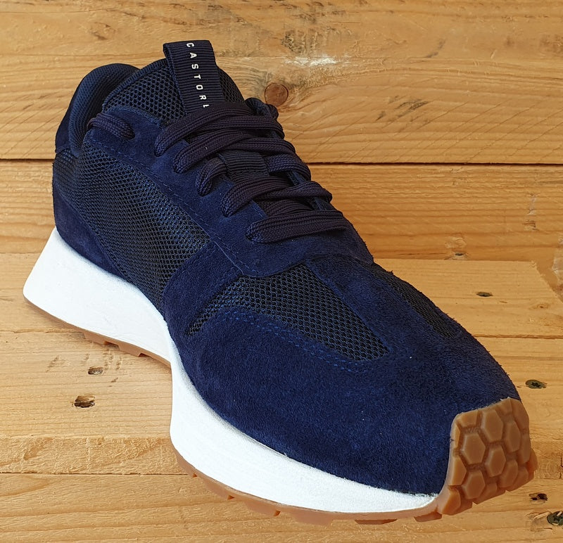 Castore Technical Retro Low Textile/Suede Trainers UK7/US8/EU40 CS0001 Navy/Gum