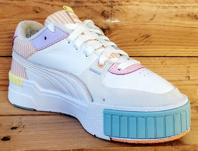 Puma Cali Sport Low Leather Trainers UK5/US7.5/EU38 382503-01 White/Orange