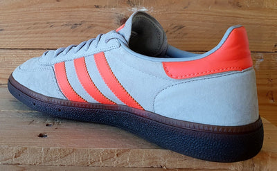 Adidas Handball Spezial Low Suede Trainers UK9/US9.5/EU43 EE5729 Grey/Coral/Gold